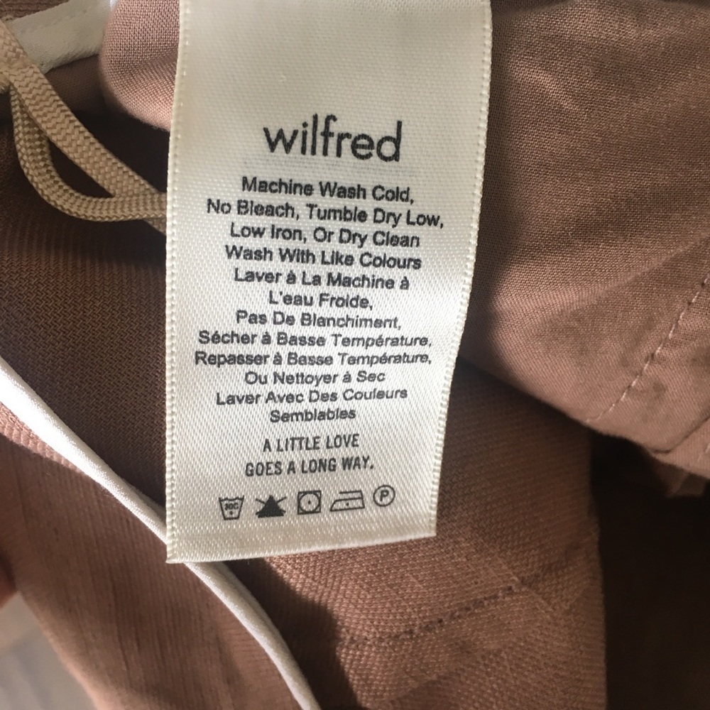 Aritzia Allant linen pants Wilfred pants in Nutmeg - Picture 14 of 16